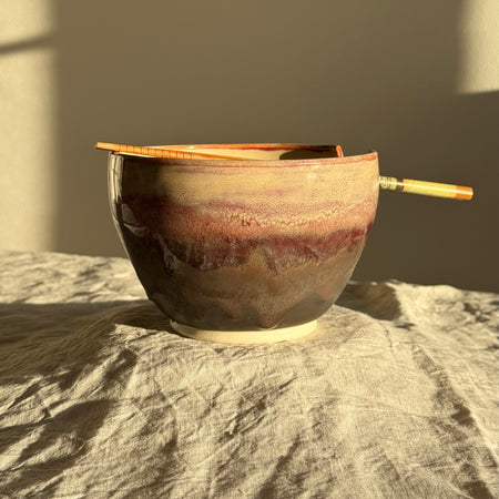 Akane Donburi Bowl + Chopsticks | Wheel Thrown Pottery