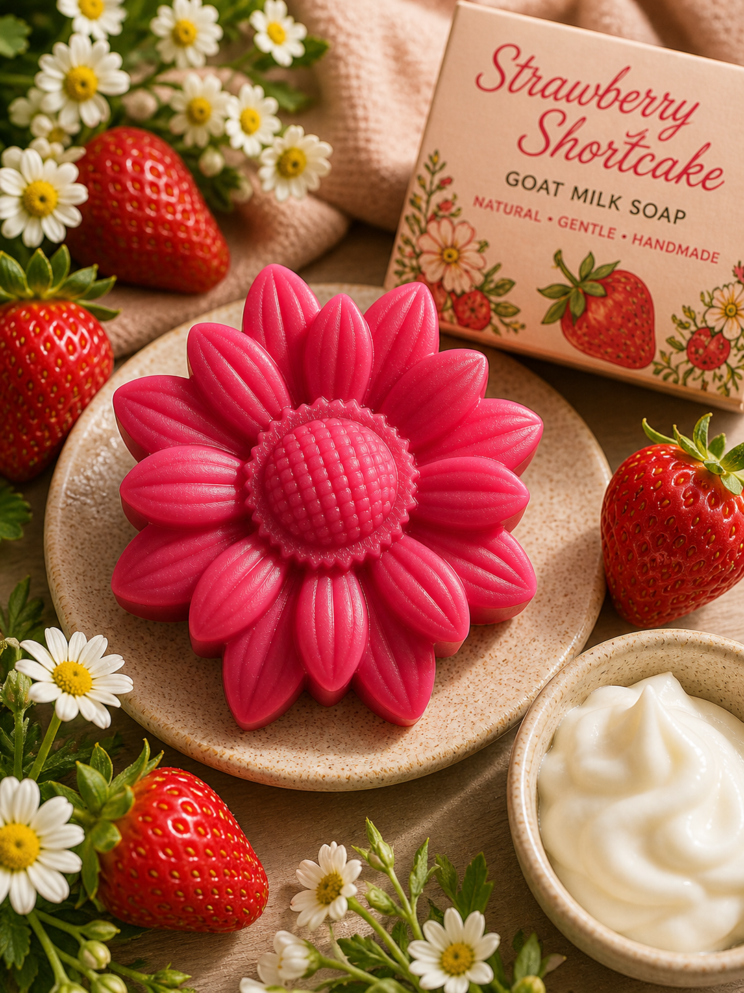 Strawberry Shortcake handmade soap