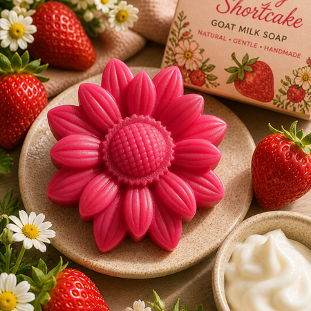 Strawberry Shortcake handmade soap