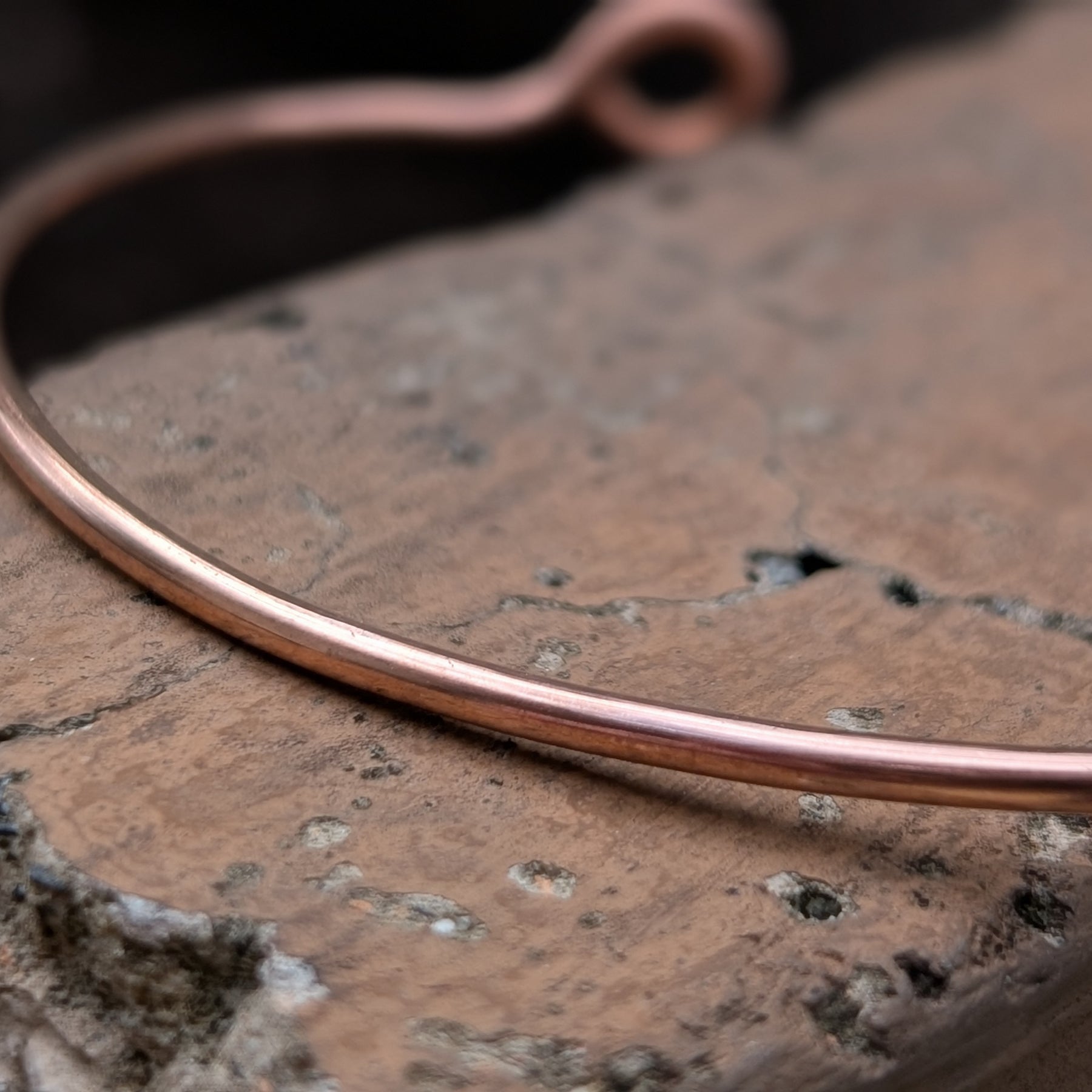 Simple Copper Cuff (Without Gemstone)