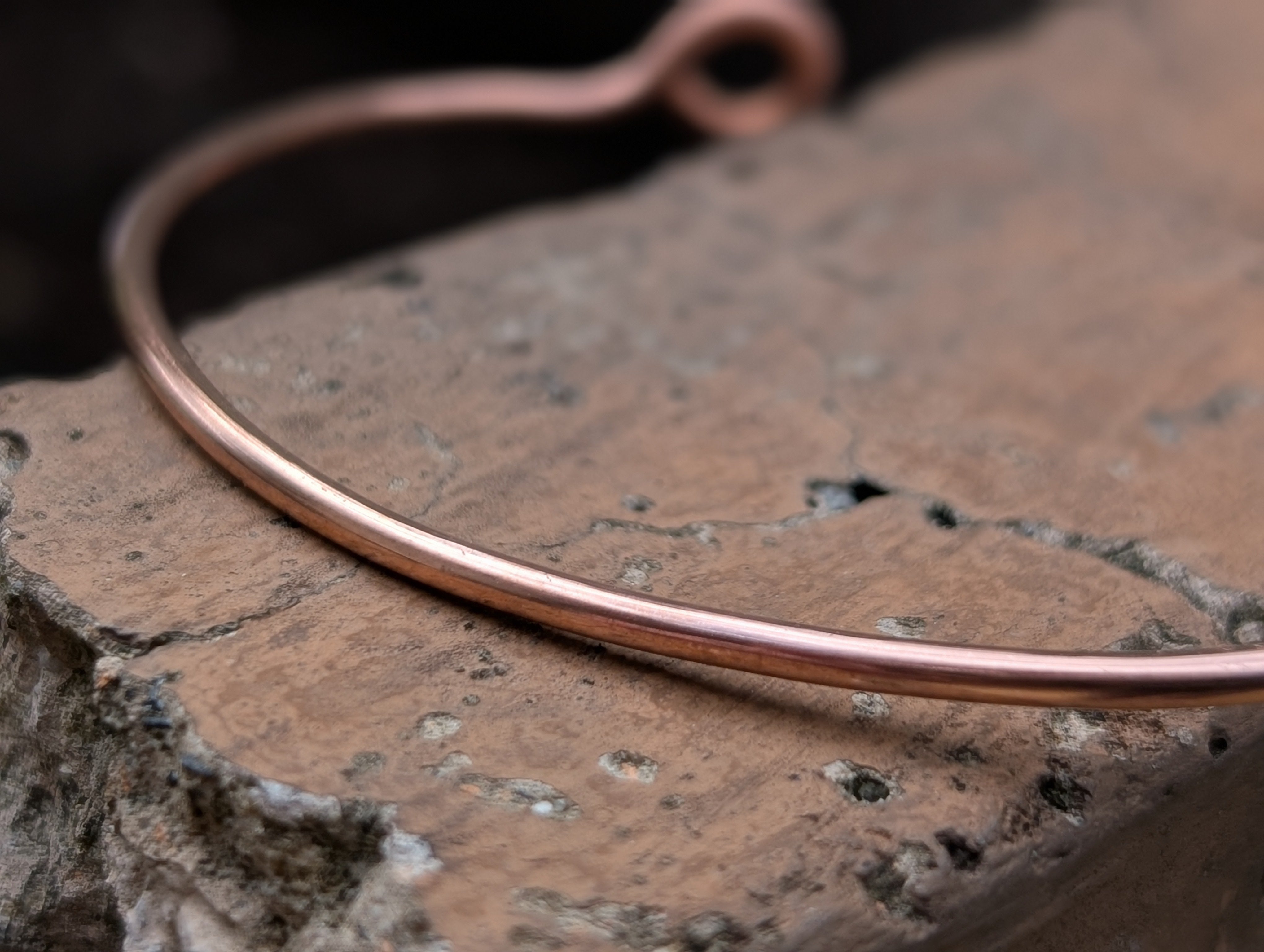 Simple Copper Cuff (Without Gemstone)