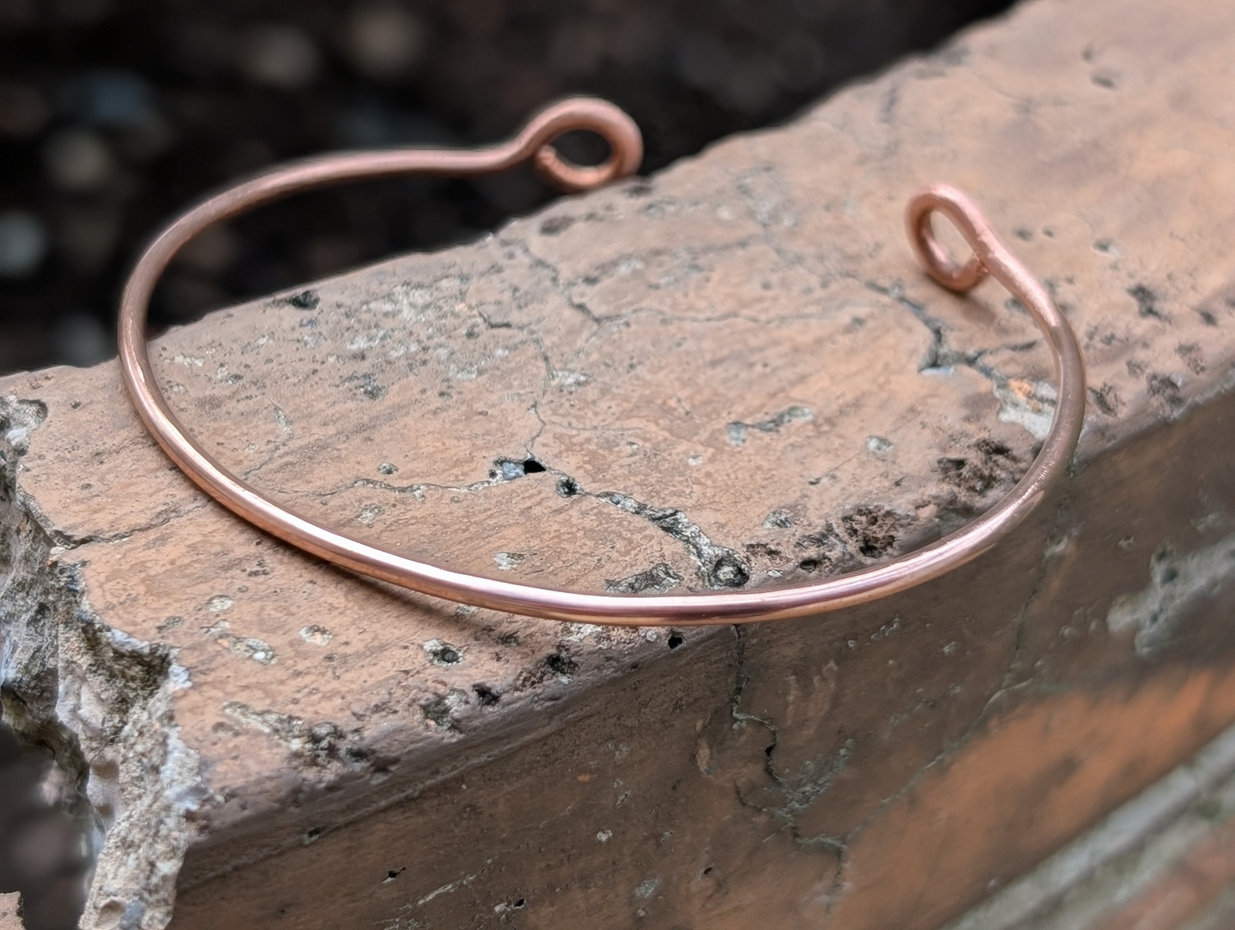Simple Copper Cuff (Without Gemstone)