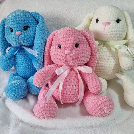 Plushy Floppy Ear Bunny | various colours - E061