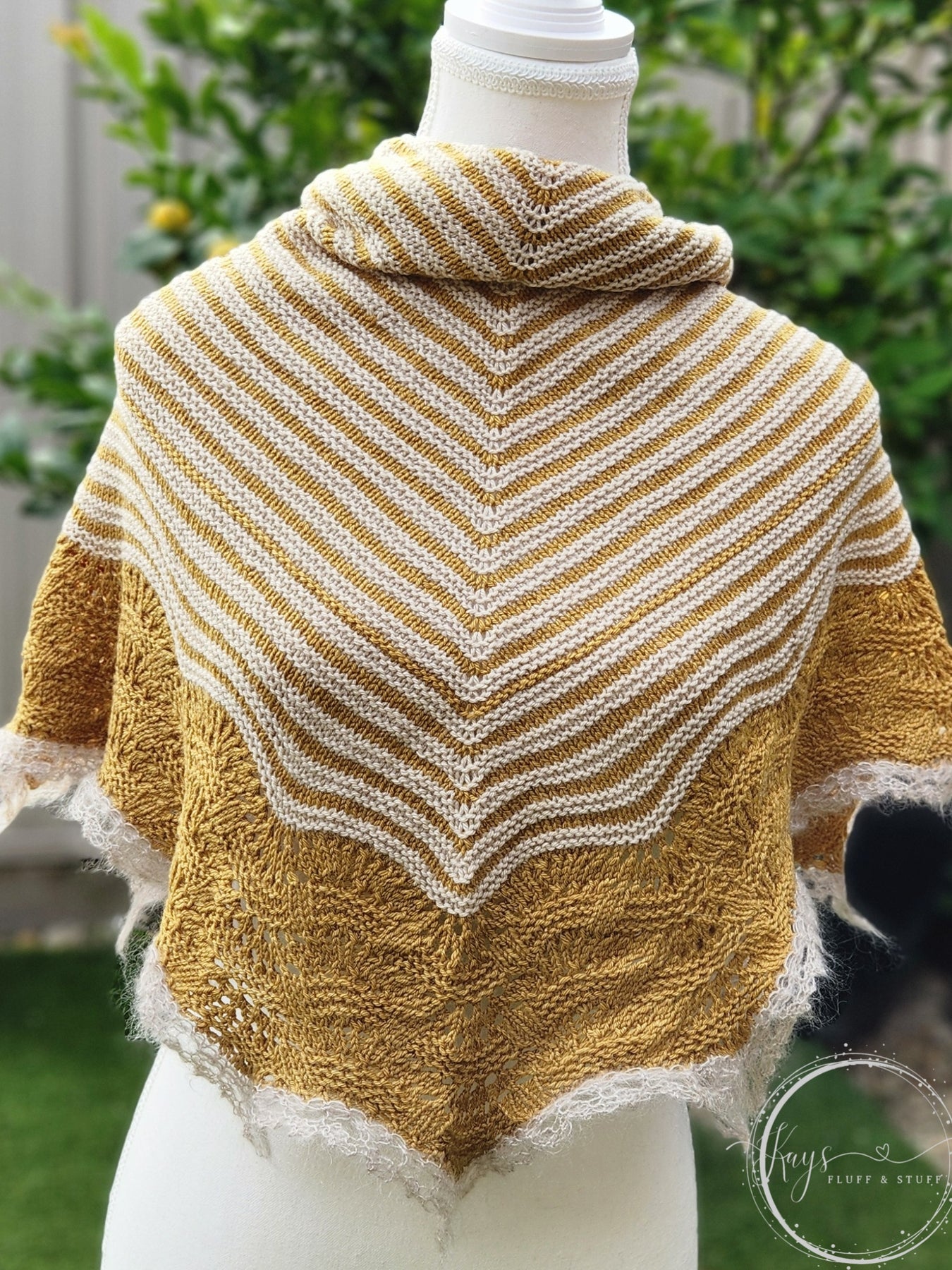 Handknit Aplaca Blend Shawl / Wrap