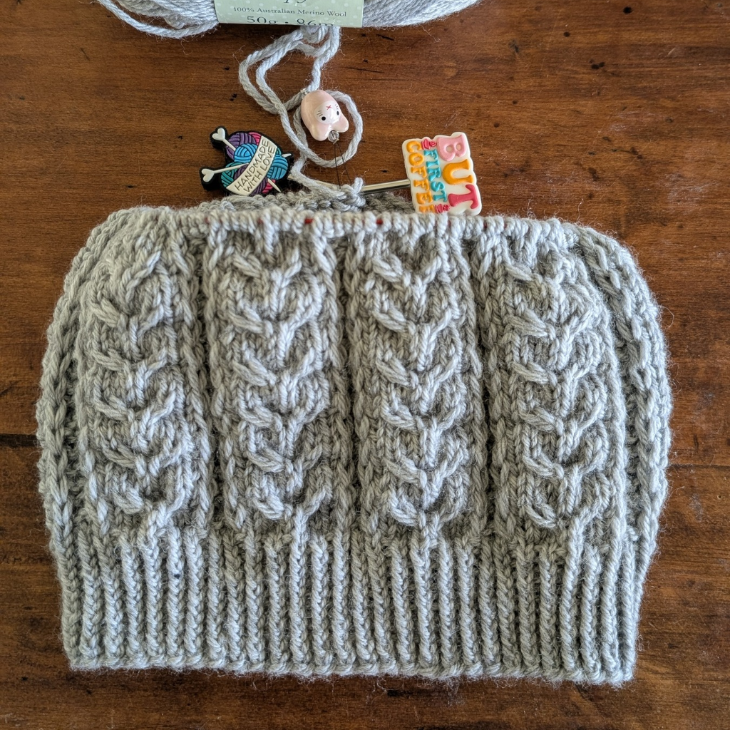 Among the Elk Beanie, Antler pattern