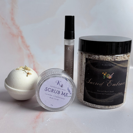 Bath Ritual Box — Deep Reset | Sandalwood, Frankincense & Lavender Gift Set