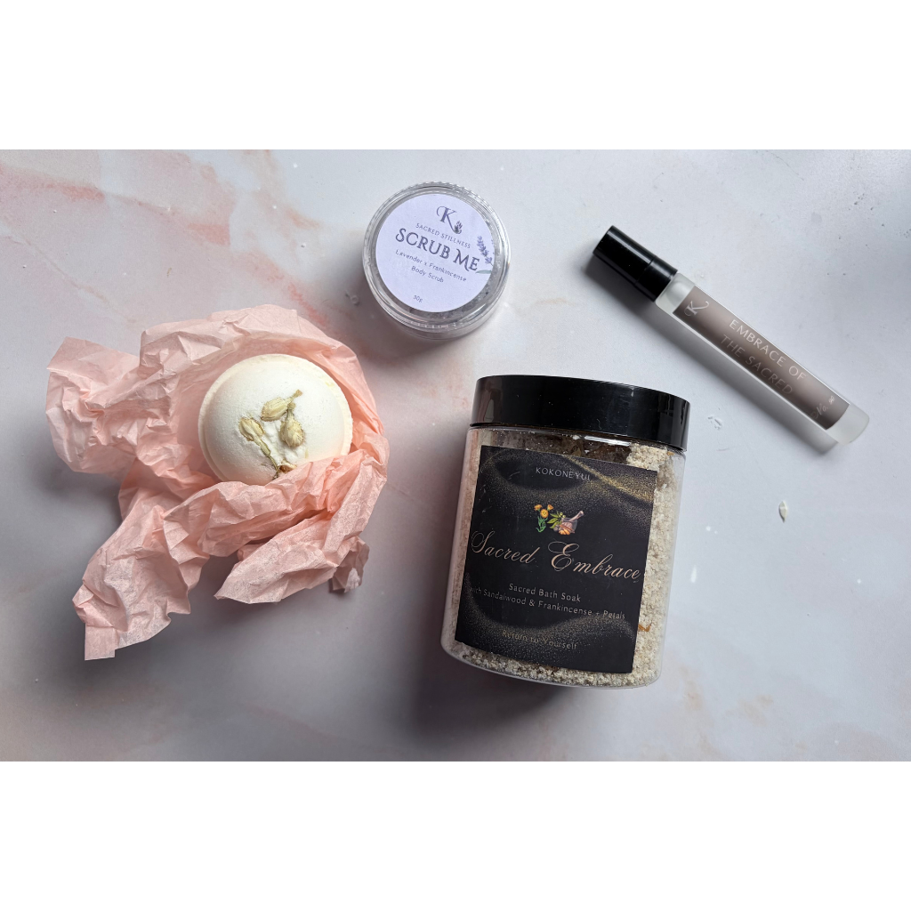 Bath Ritual Box — Deep Reset | Sandalwood, Frankincense & Lavender Gift Set