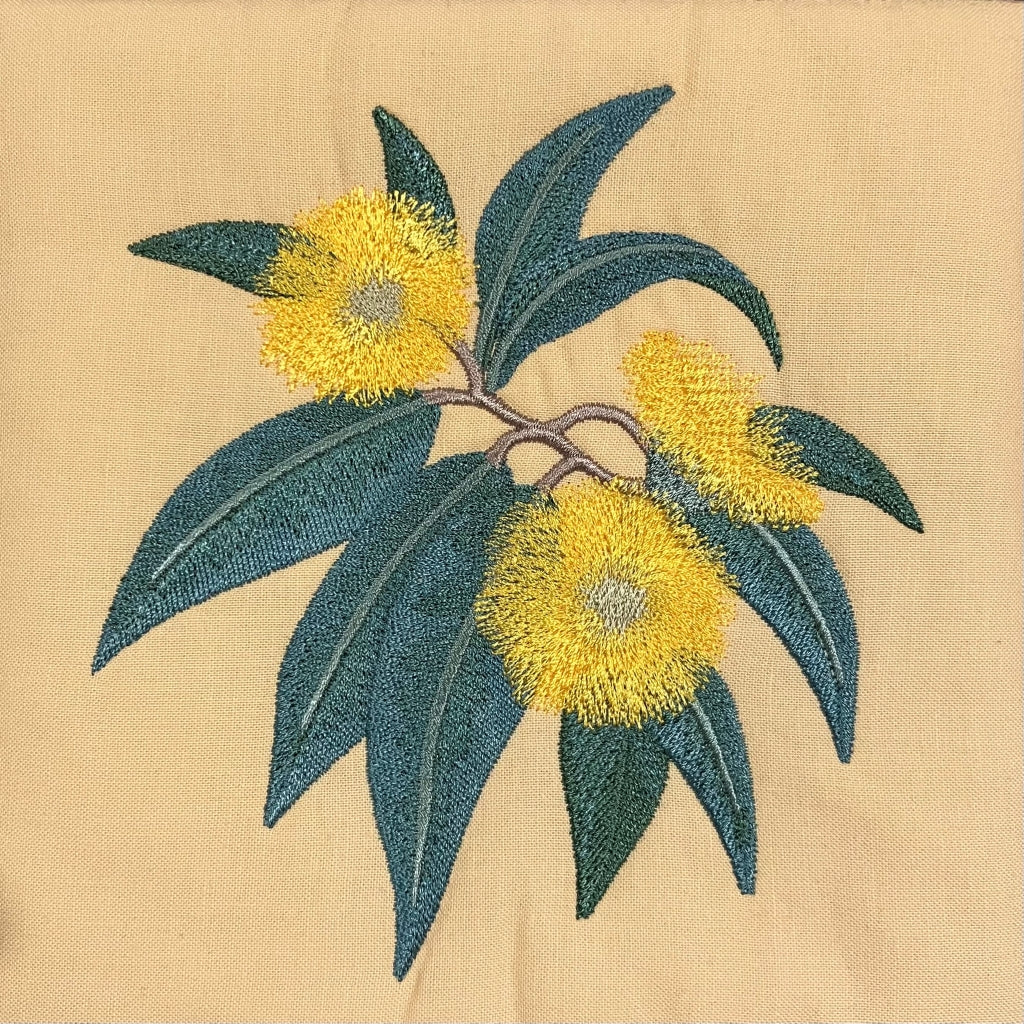 handmade Australian native quilted - flowering gum