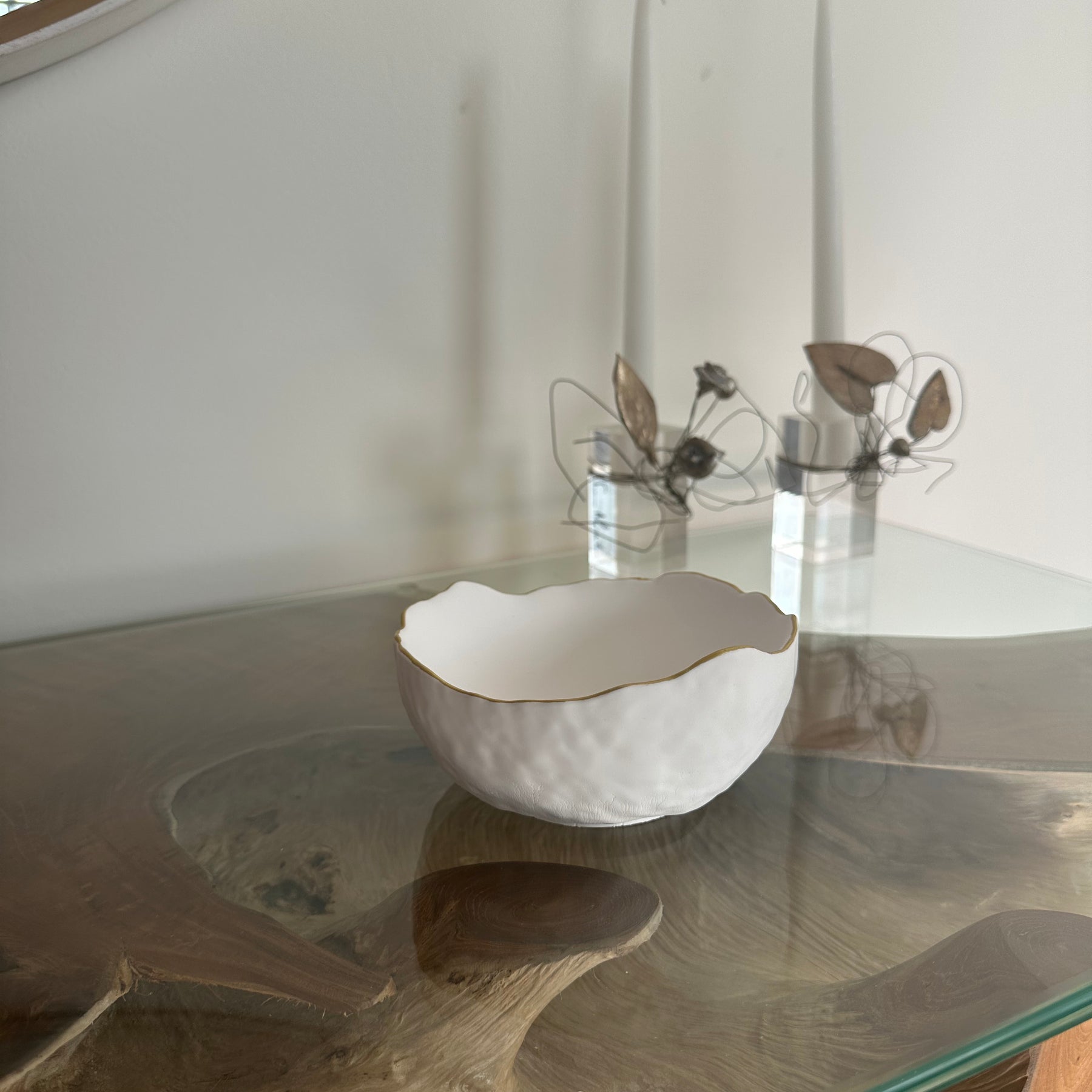 Dimple eco resin bowl