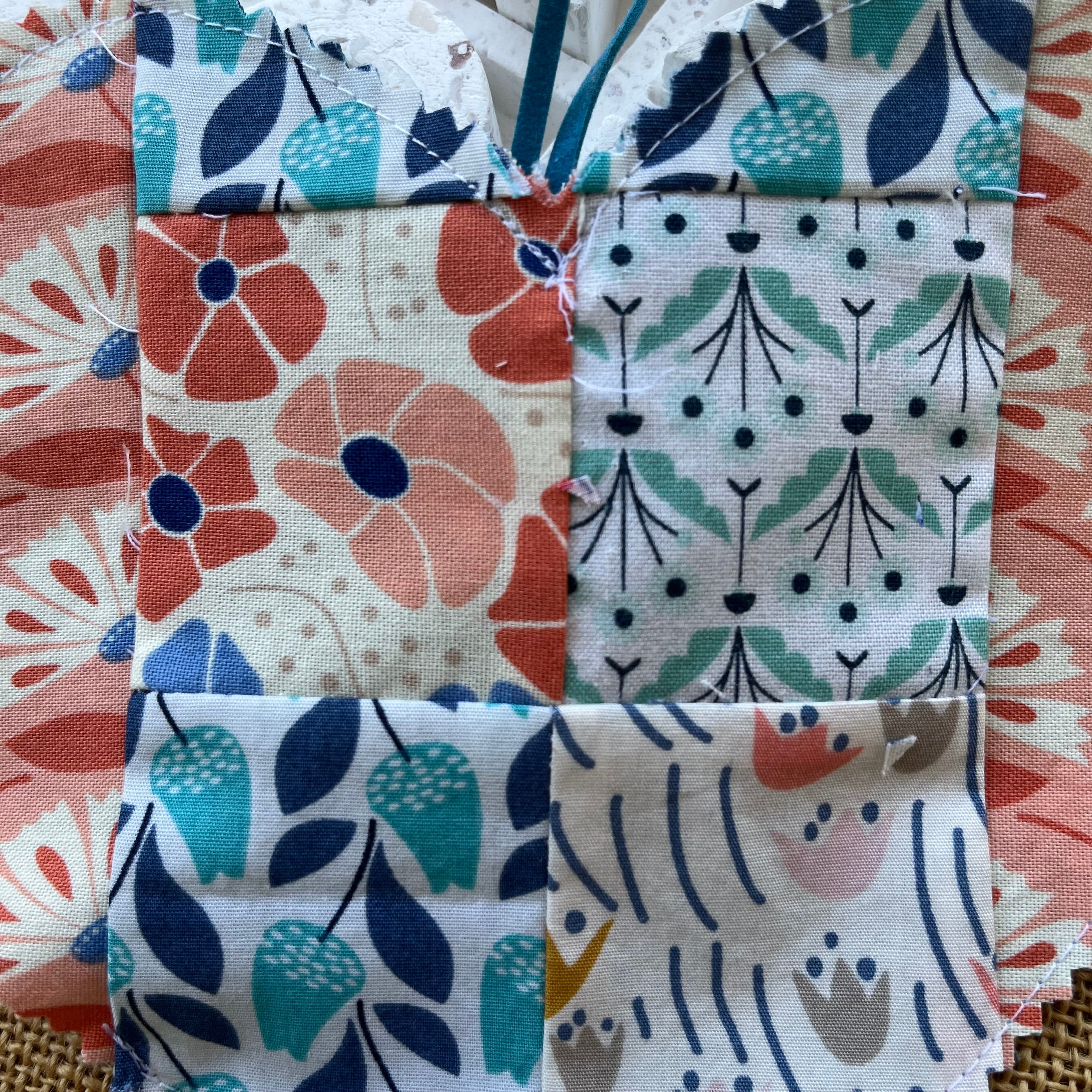 Handmade hearts | organic fabric | rustic  look