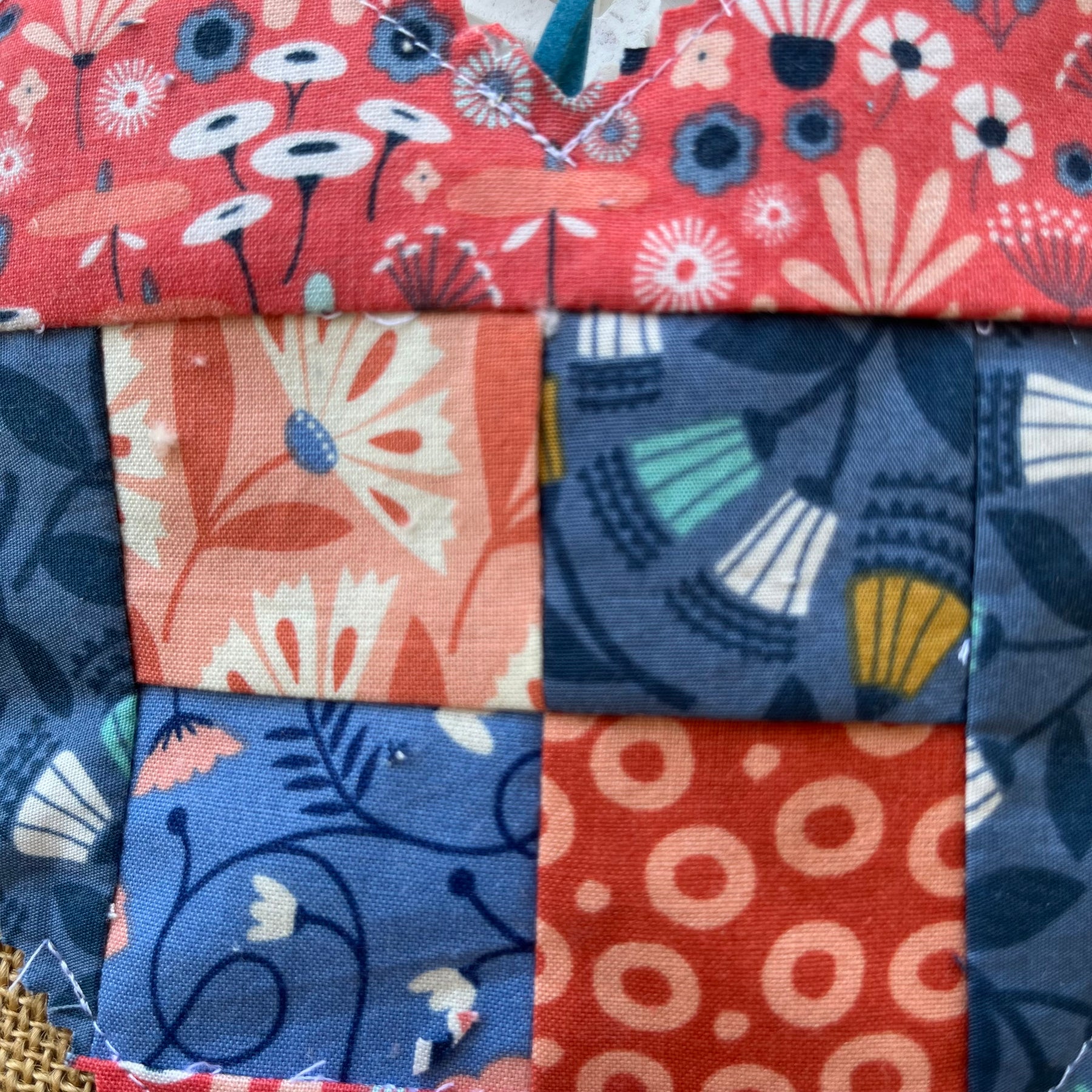 Handmade hearts | organic fabric | rustic  look