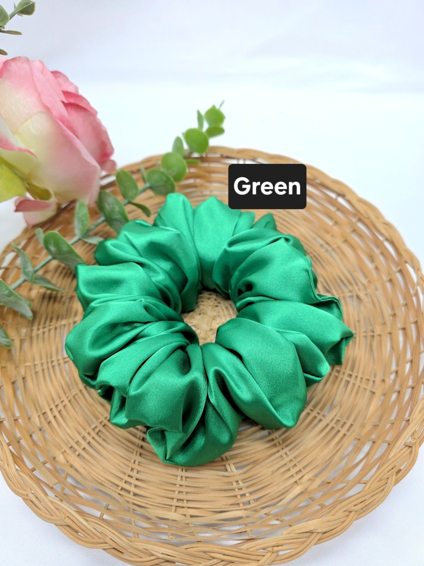 Extra Large Satin Scrunchie, Ponytail Holder, Oversized Hair Ties