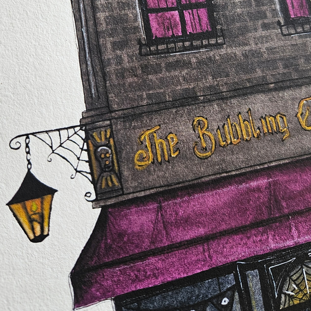 Watercolour Art Print - 'The Bubbling Cauldron' Storefront
