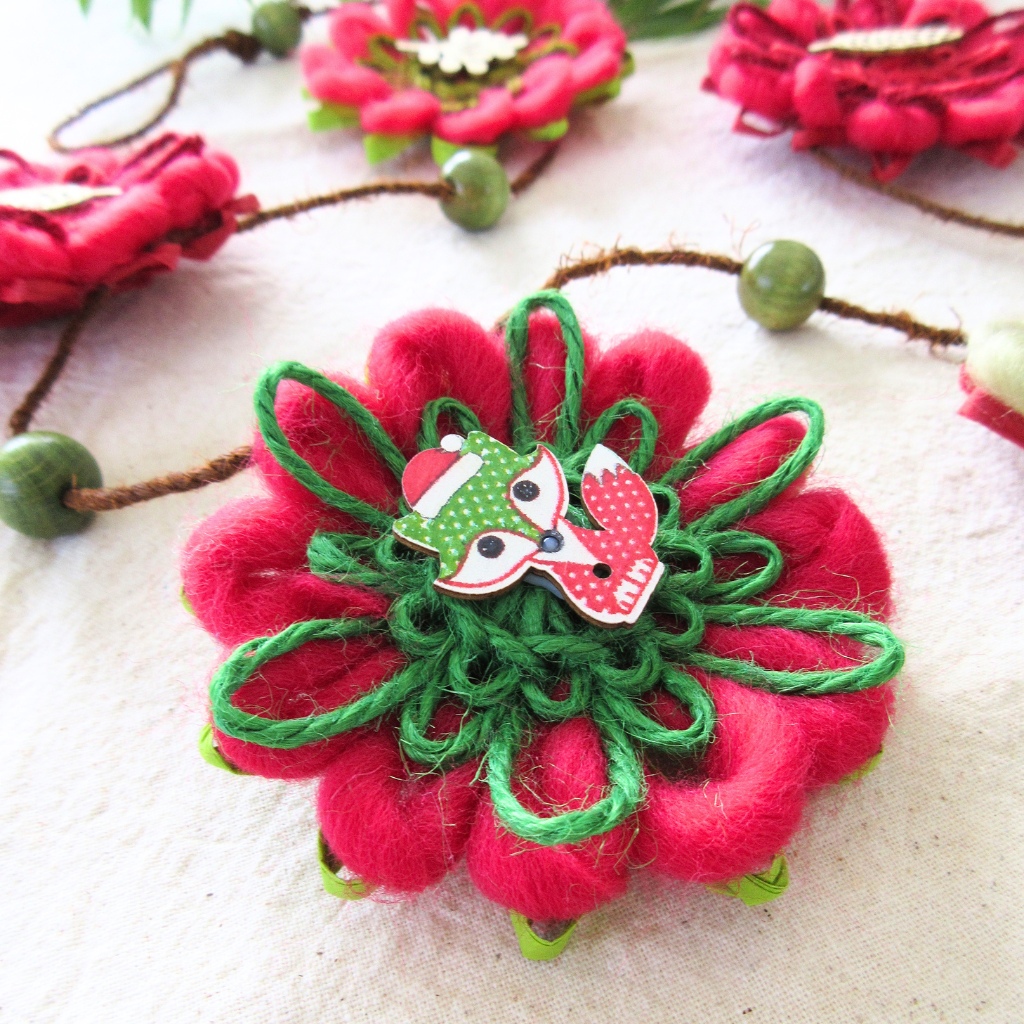 Handwoven Flower Garland | A Christmas Woodland Gathering