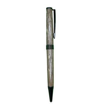 Broad Ballpoint Pen – Spalted Walnut – Gun Metal Accents