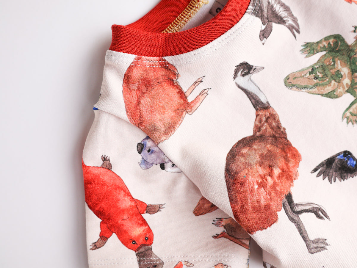 Australian animals organic cotton dress 2026-27