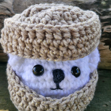 Cute crochet Little BEAR Dumpling with Steamer Box