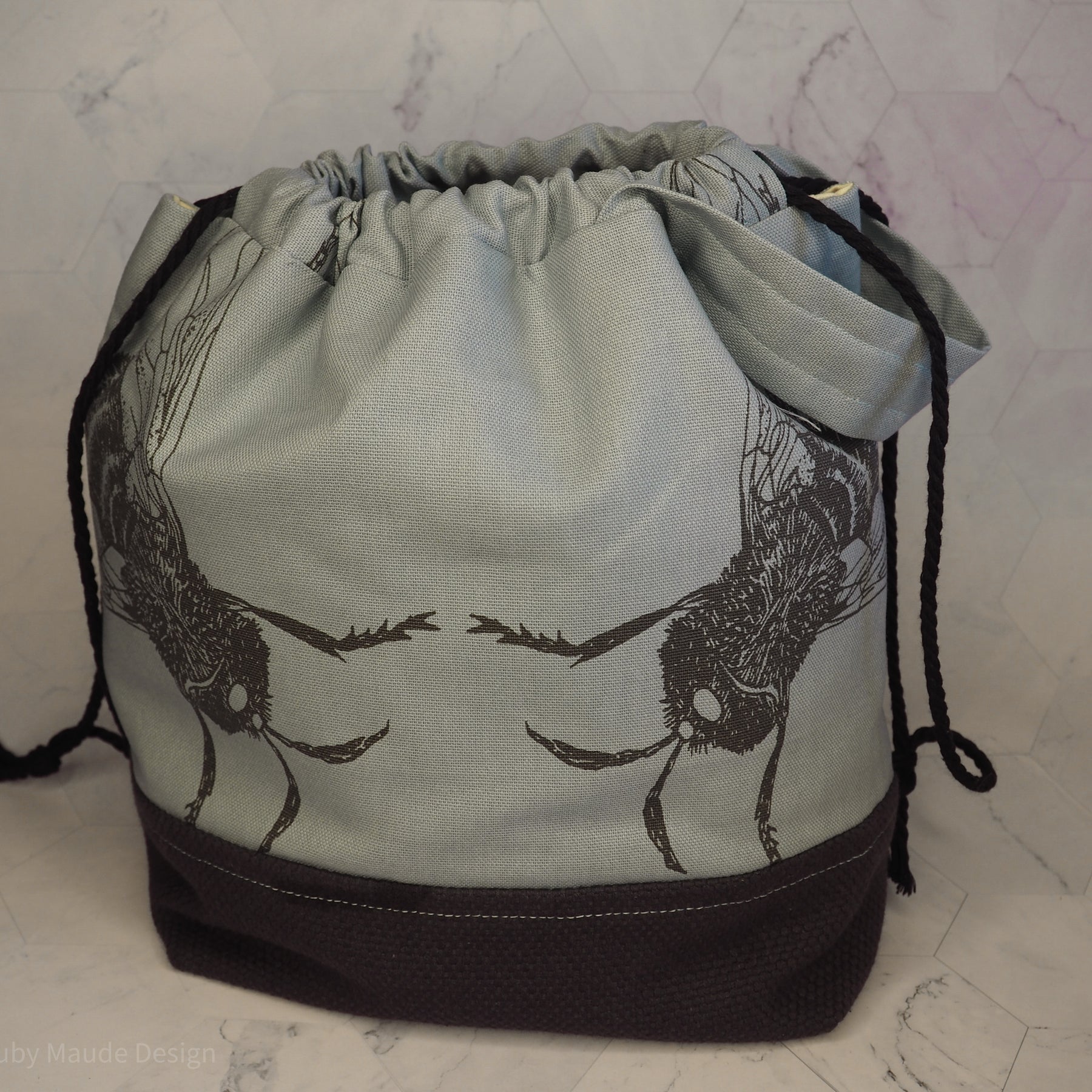 Large Knitting Project Bag - Bees