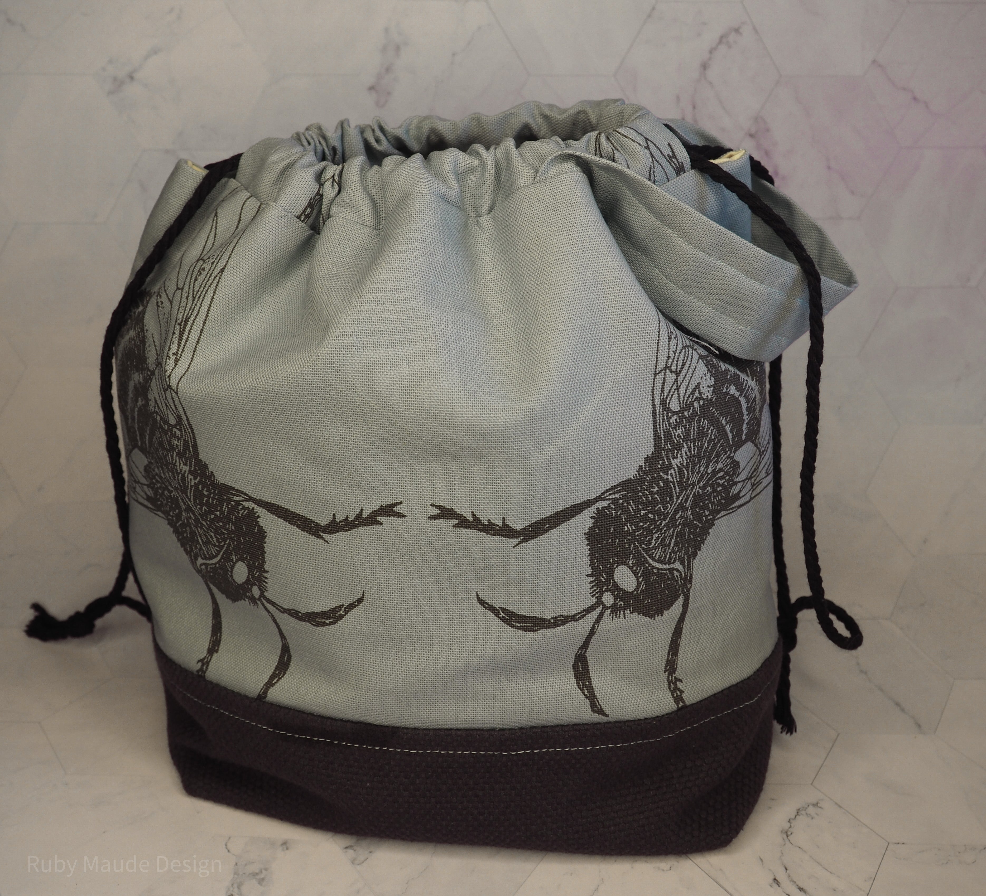 Large Knitting Project Bag - Bees