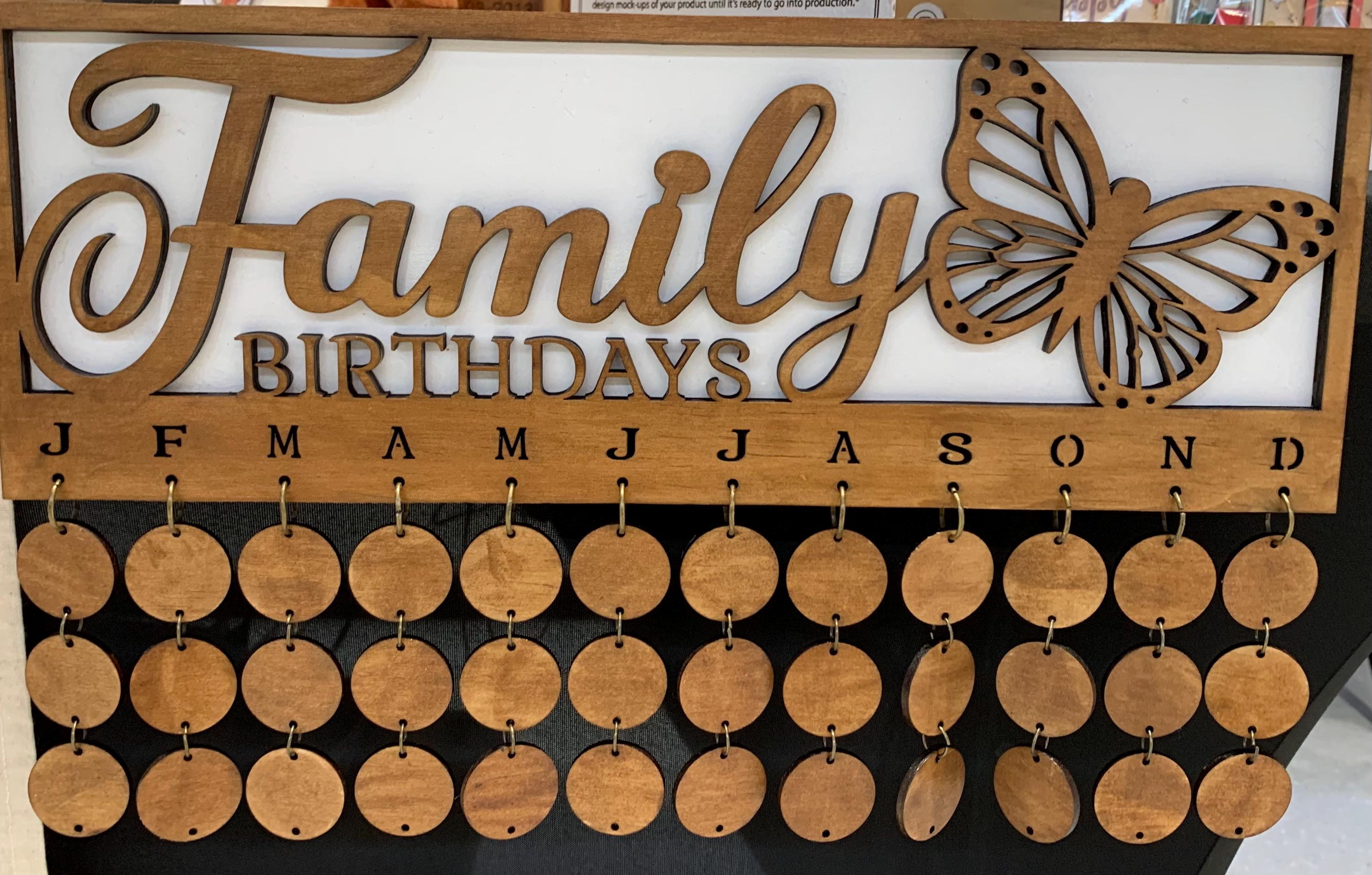 Family Celebrations Board