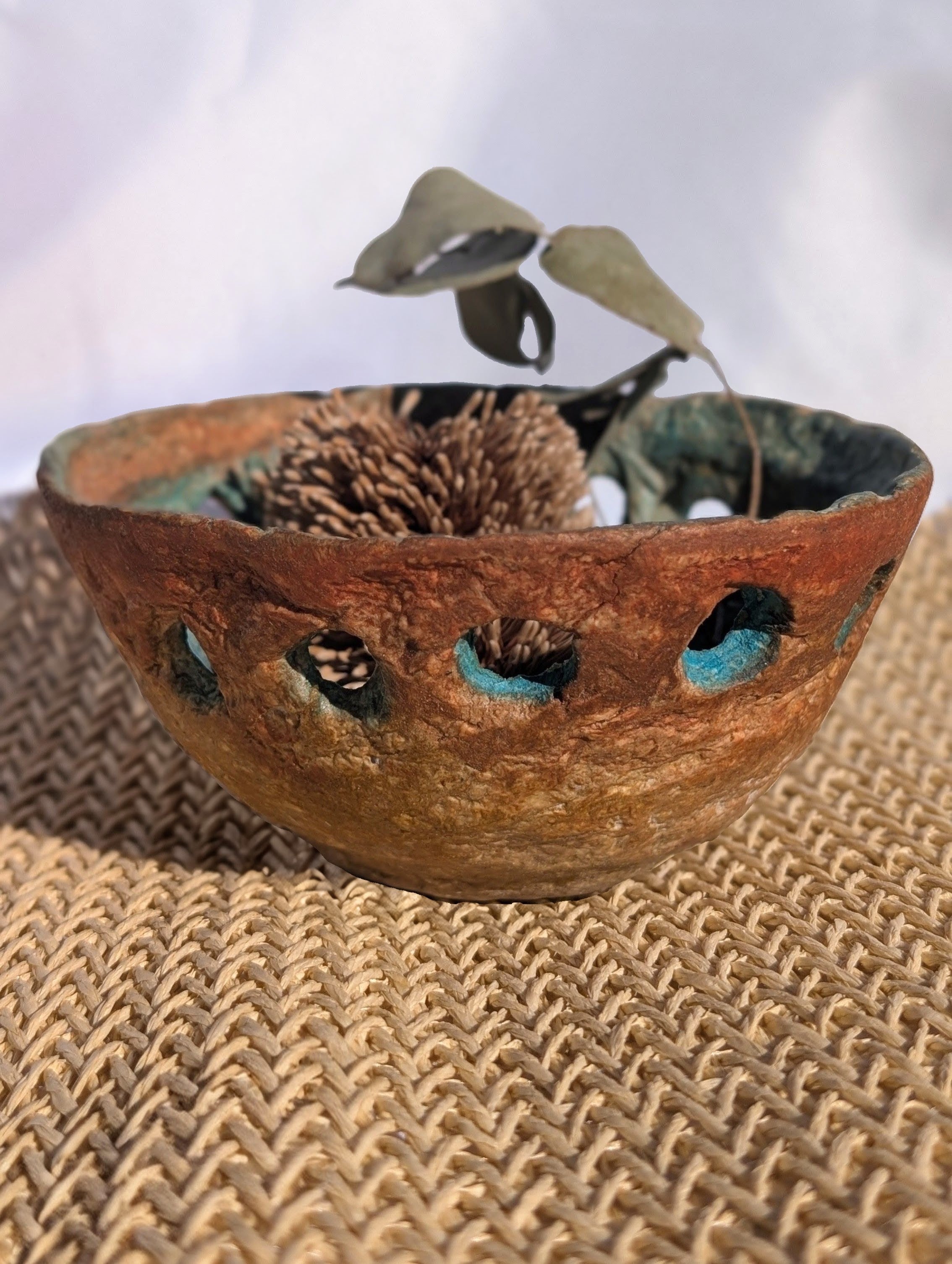 Handmade Paper Clay Bowl – Plastic-Free | South Australian Coast Inspired | Sustainable Home Decor