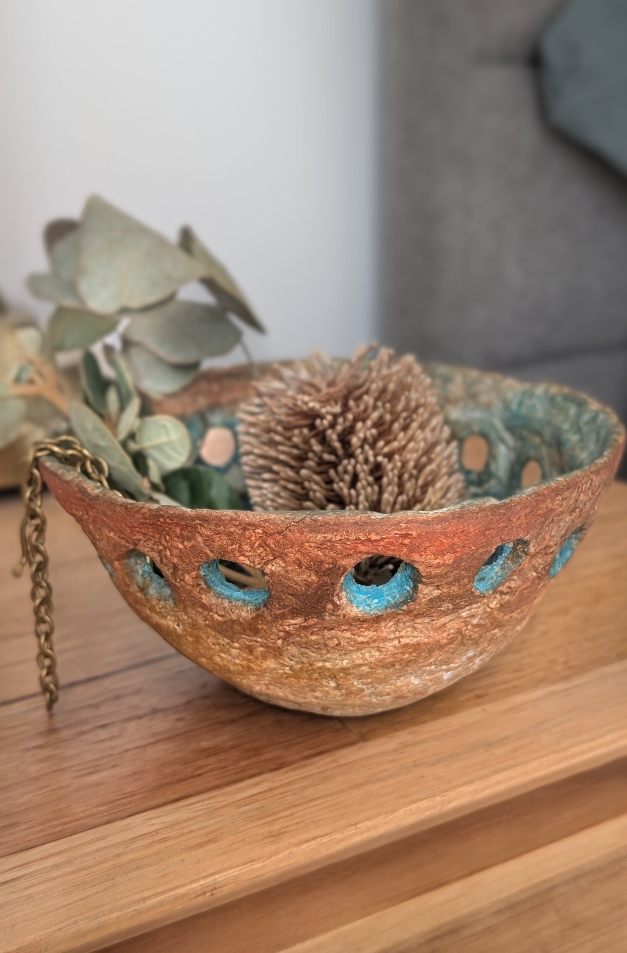 Handmade Paper Clay Bowl – Plastic-Free | South Australian Coast Inspired | Sustainable Home Decor