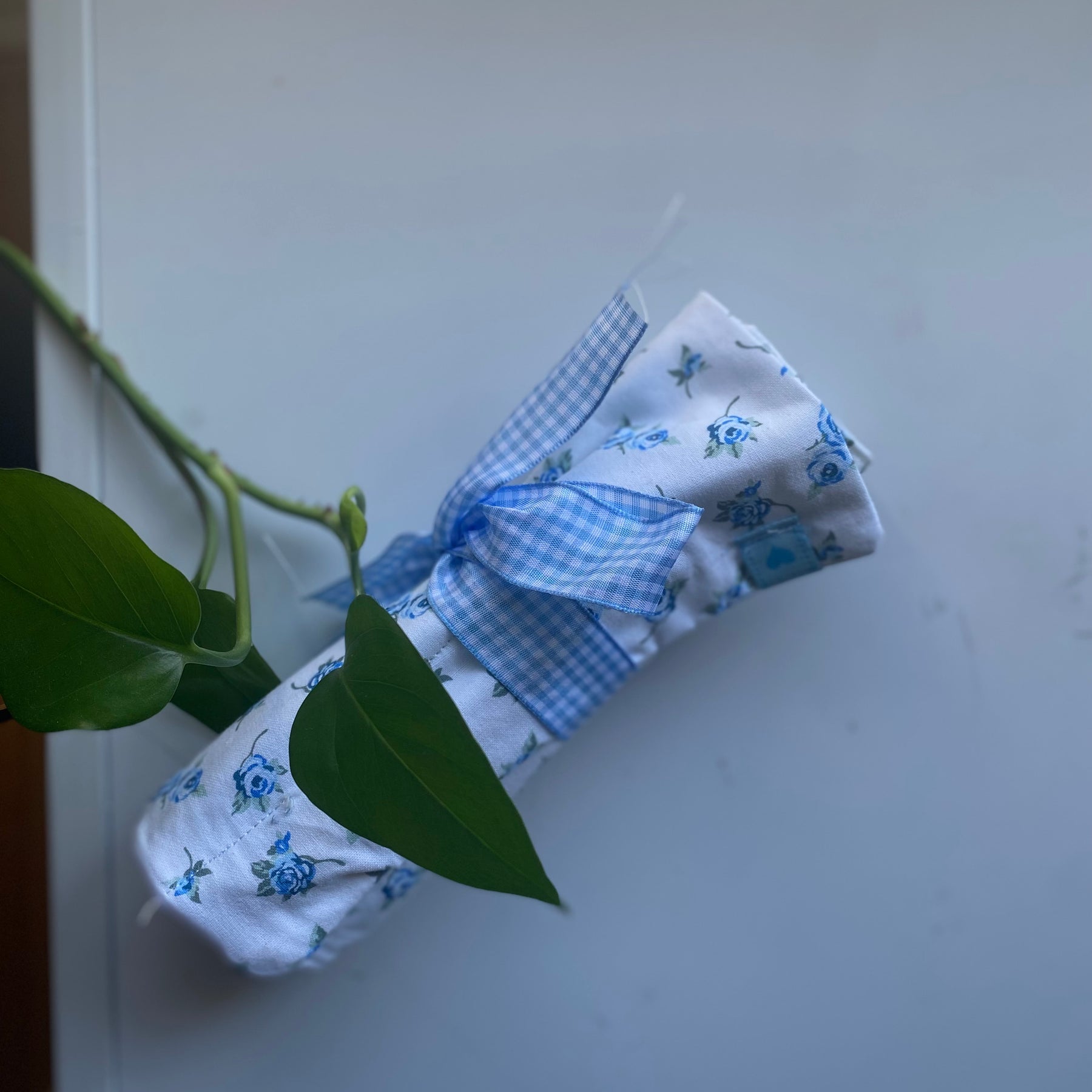 Floral Cosmetic Brush Holder | Floral Travel Makeup Organiser | Sewing Gift for Her