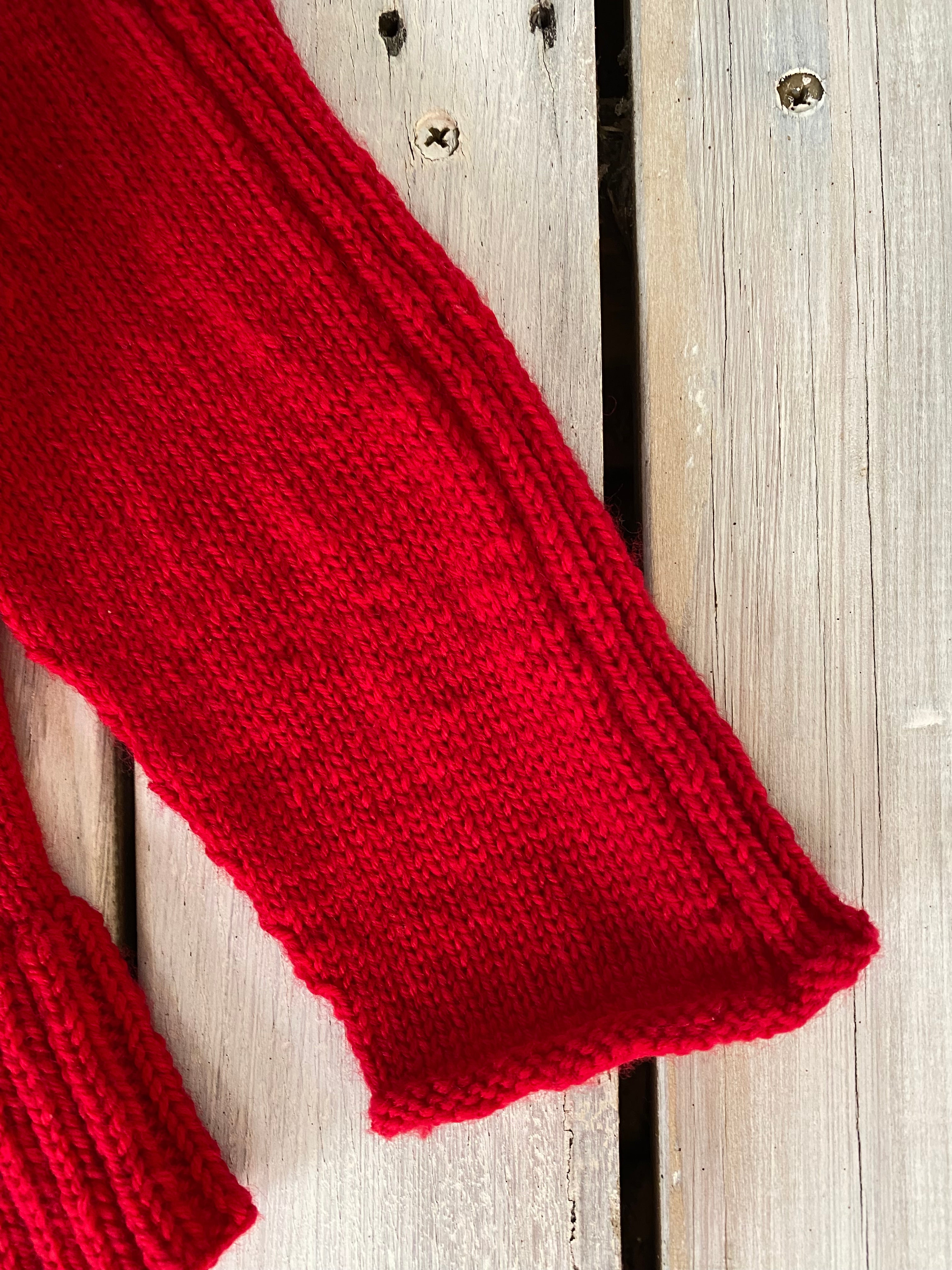 Child’s Knitted Cardigan red 5 years