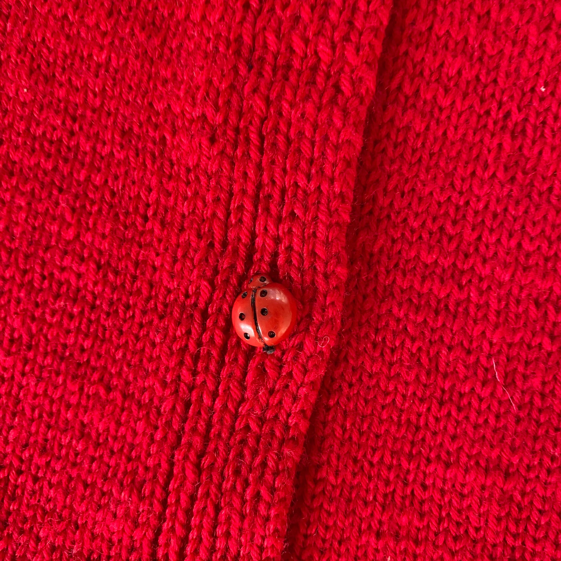 Child’s Knitted Cardigan red 5 years