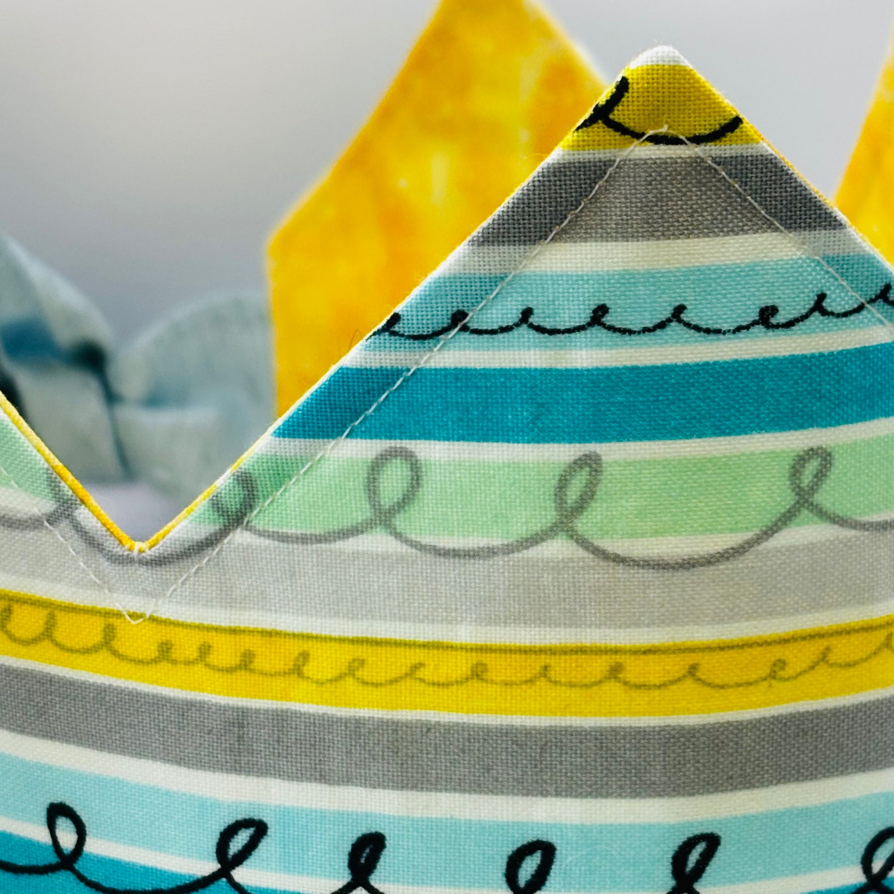 “Handmade Reversible Fabric Crown | Birthday Party & Dress Up Crown”