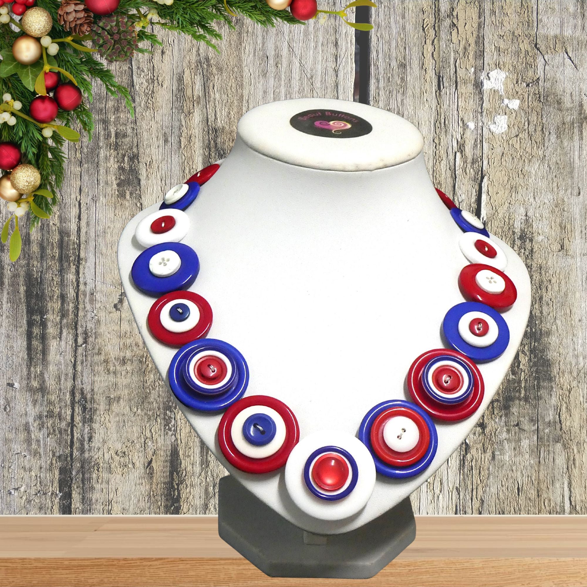 Colourful Button necklace - Viva USA!