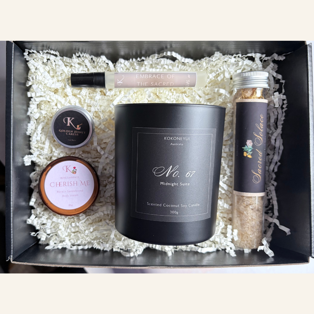 Night Ritual Box — Dark Evening | Amber, Sage & Sandalwood Gift Set