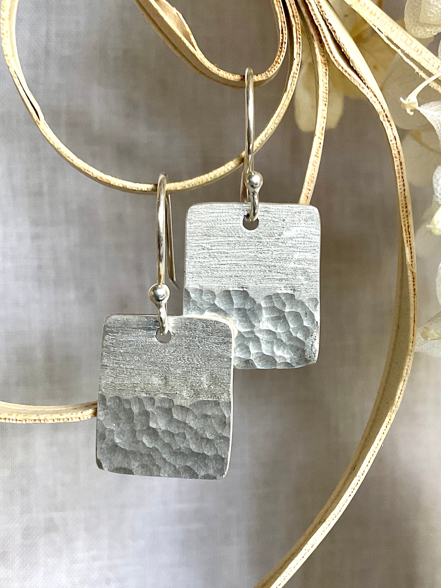 Argentium silver earrings. Handmade 4 styles