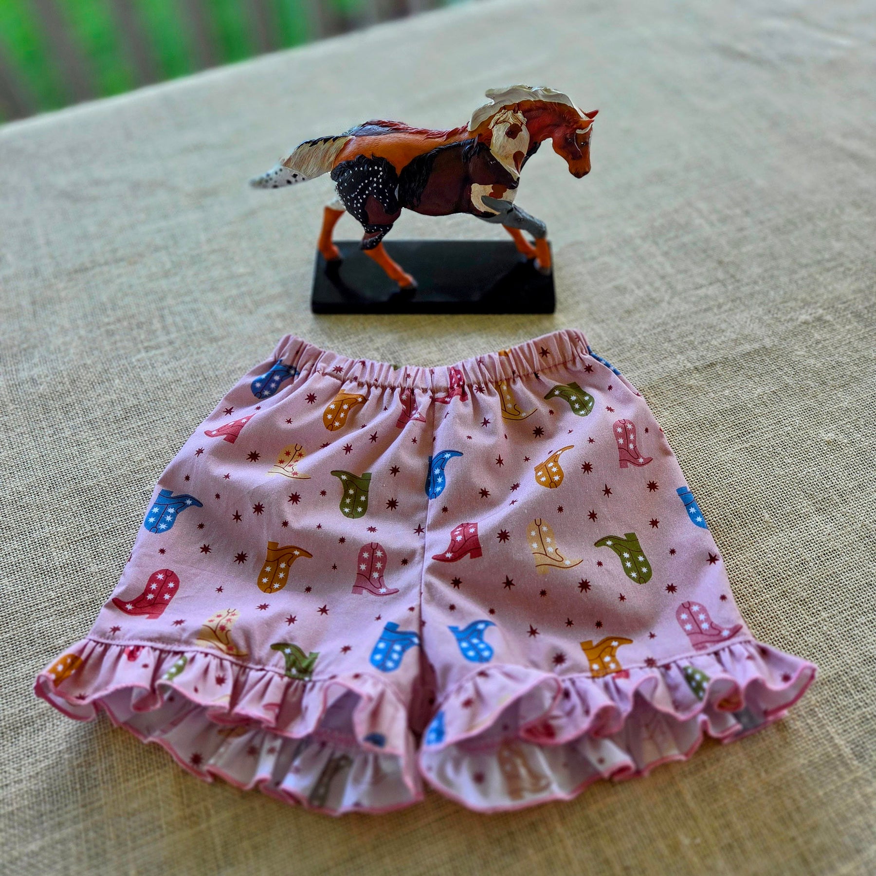"Cowgirl Thrills & Frills" Shorts - Size 3 Years