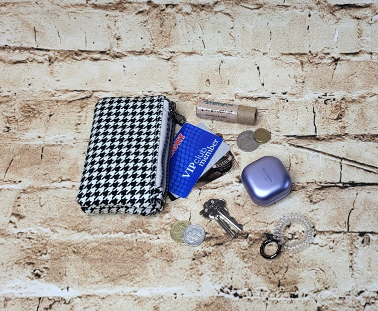 Black & White Double Coin Purse