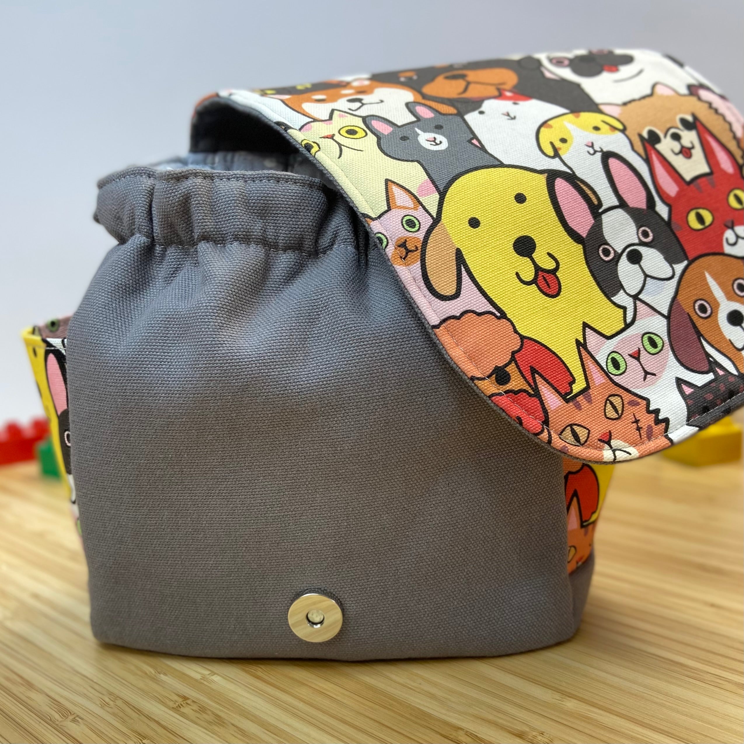 Handmade Toddler Backpack - Cats & Dogs
