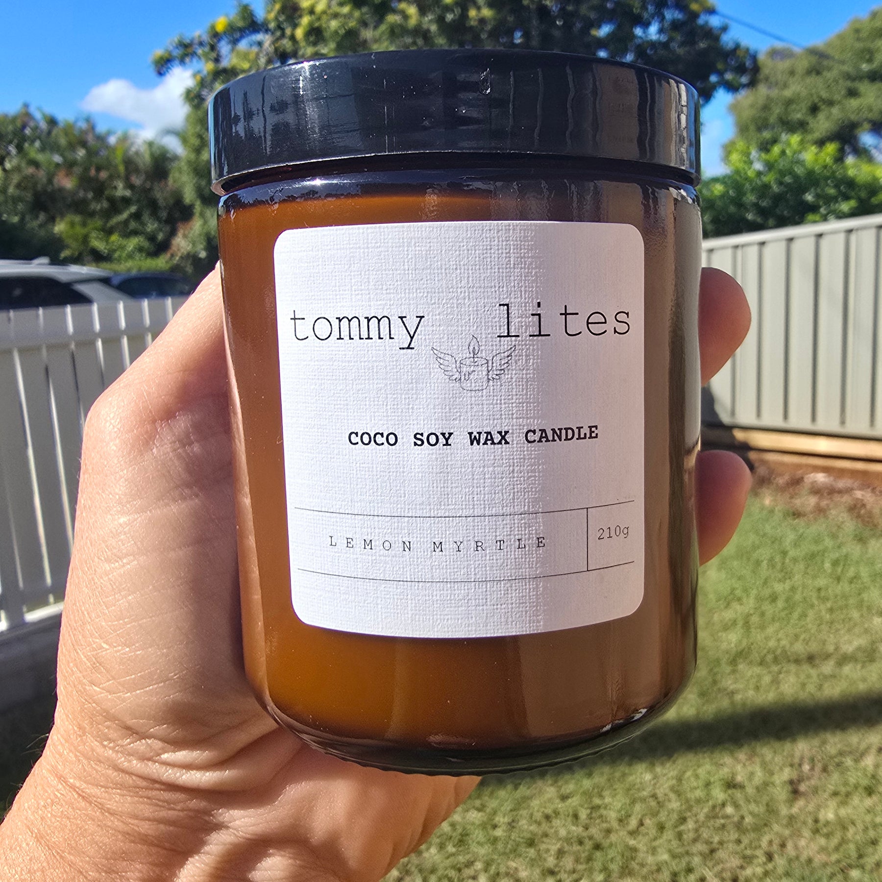 Lemon Myrtle Coco Soy wax Candle