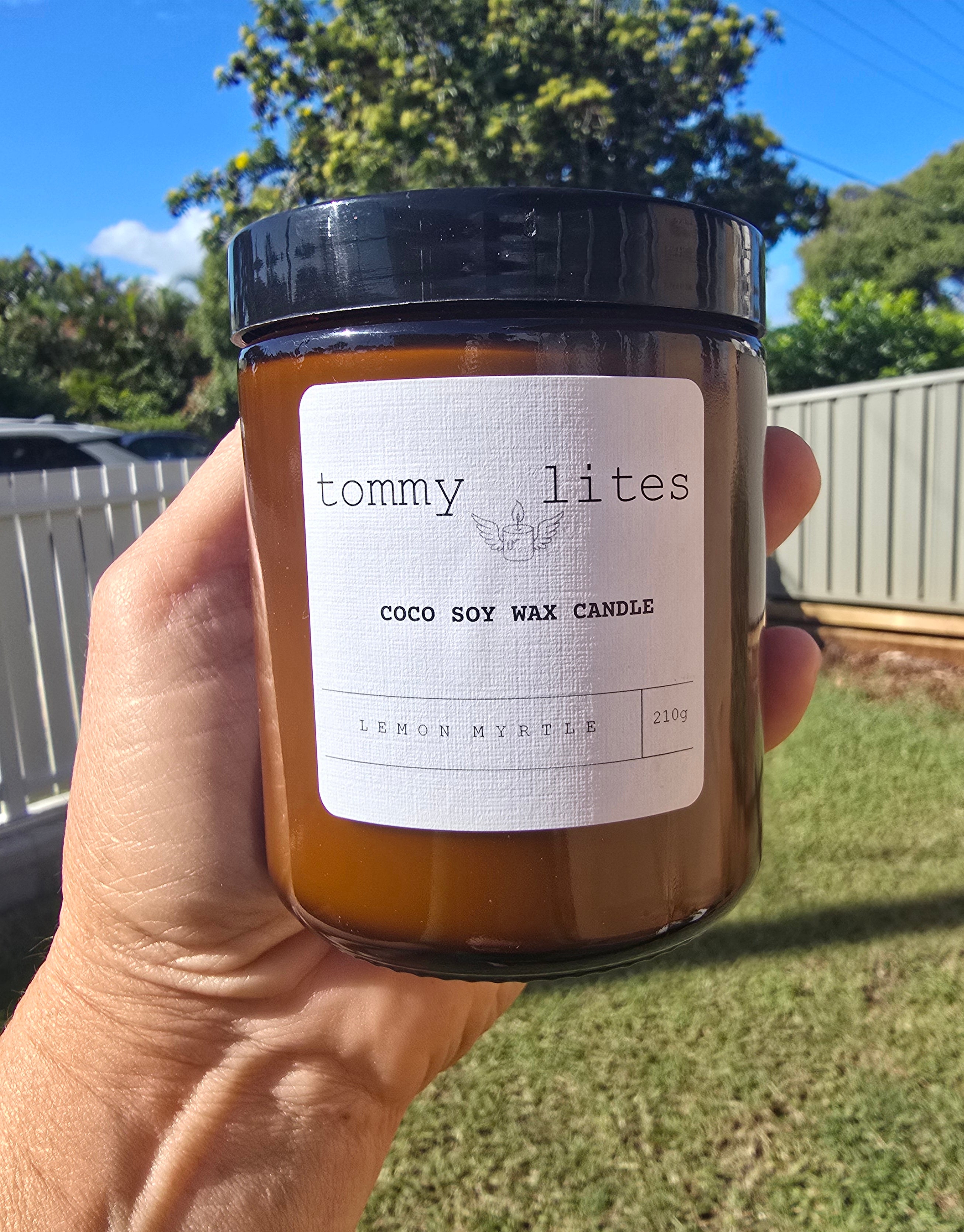 Lemon Myrtle Coco Soy wax Candle
