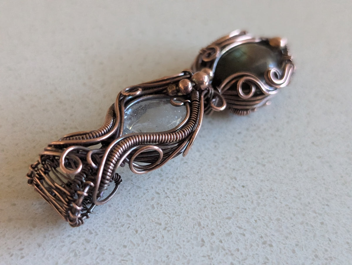 | Sold | Hora - Labradorite & Quartz in Copper