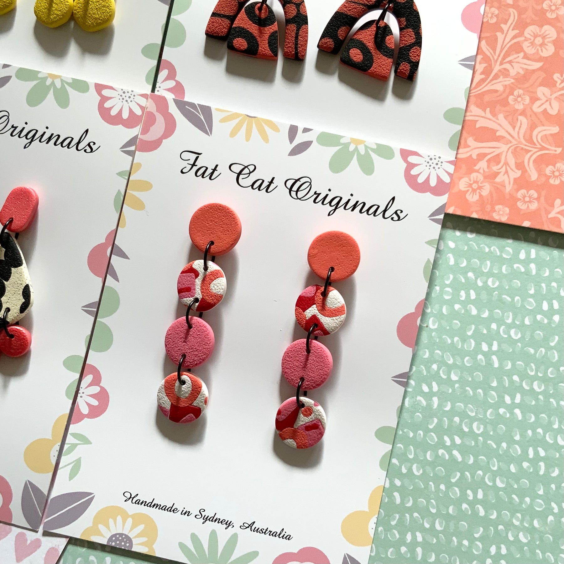 FAT CAT EARRING EDIT 3 | Curated Statement Bundle of 4