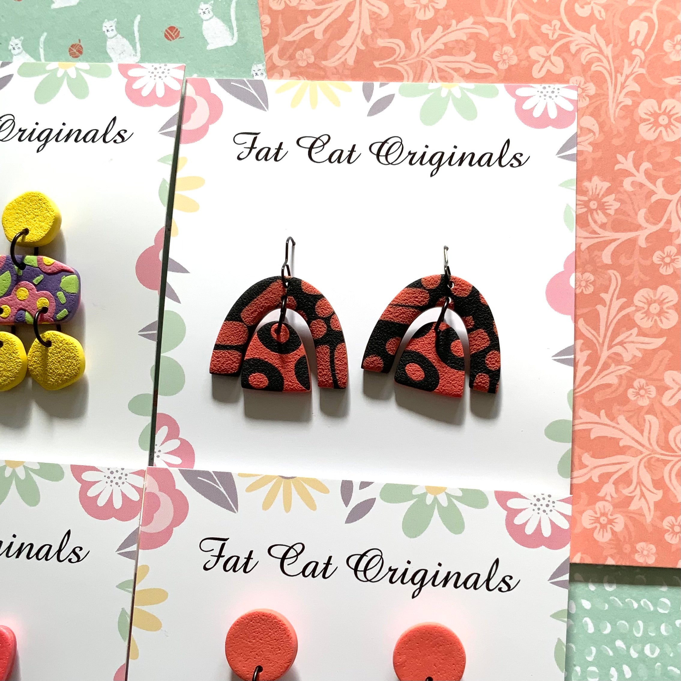 FAT CAT EARRING EDIT 3 | Curated Statement Bundle of 4