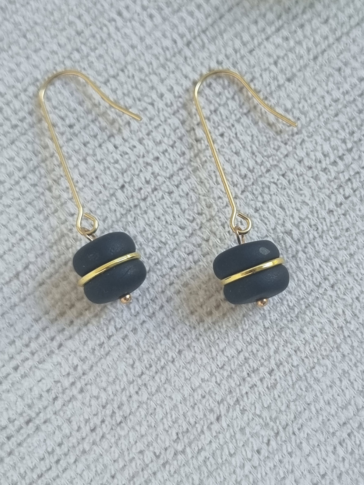 Goldren Black Dangles
