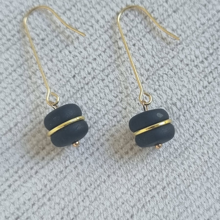 Goldren Black Dangles