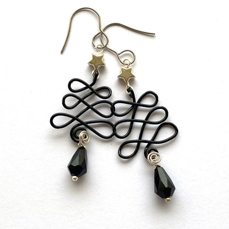 Christmas Earrings Tree Design