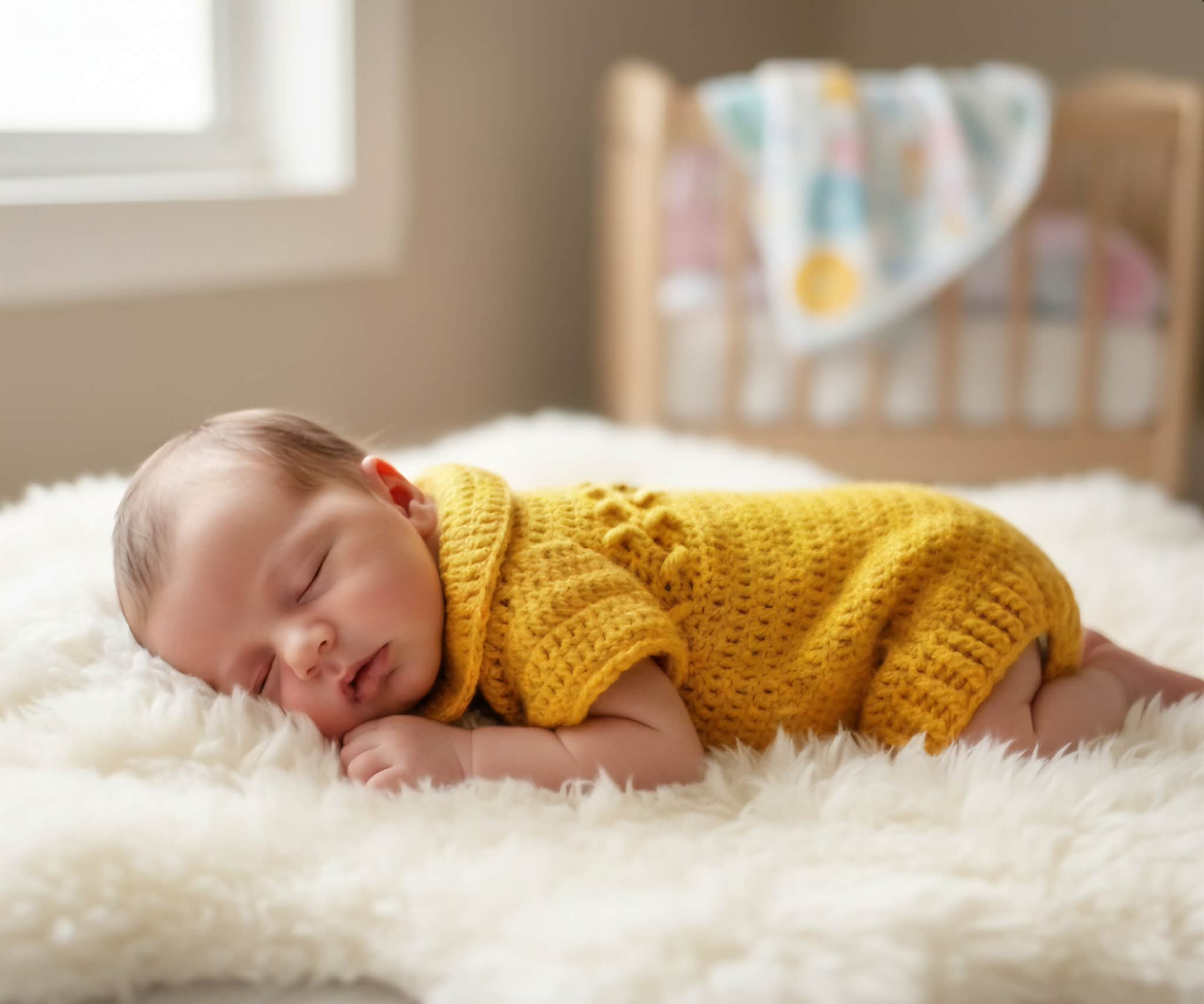 Baby Romper | Newborn | Mustard | Handmade | Crocheted