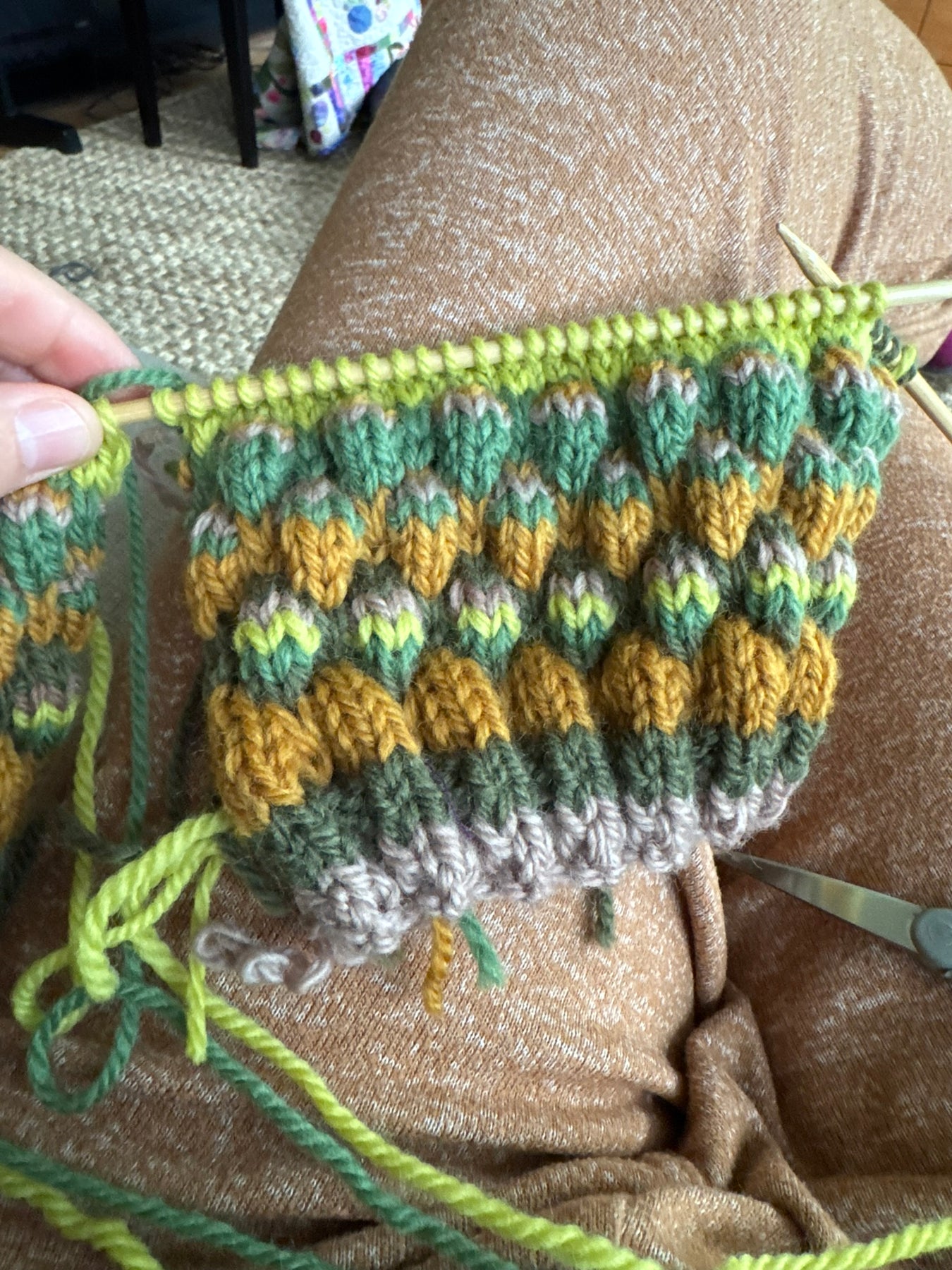 Teapot Cosy - Earthy tones - 100% wool V.2