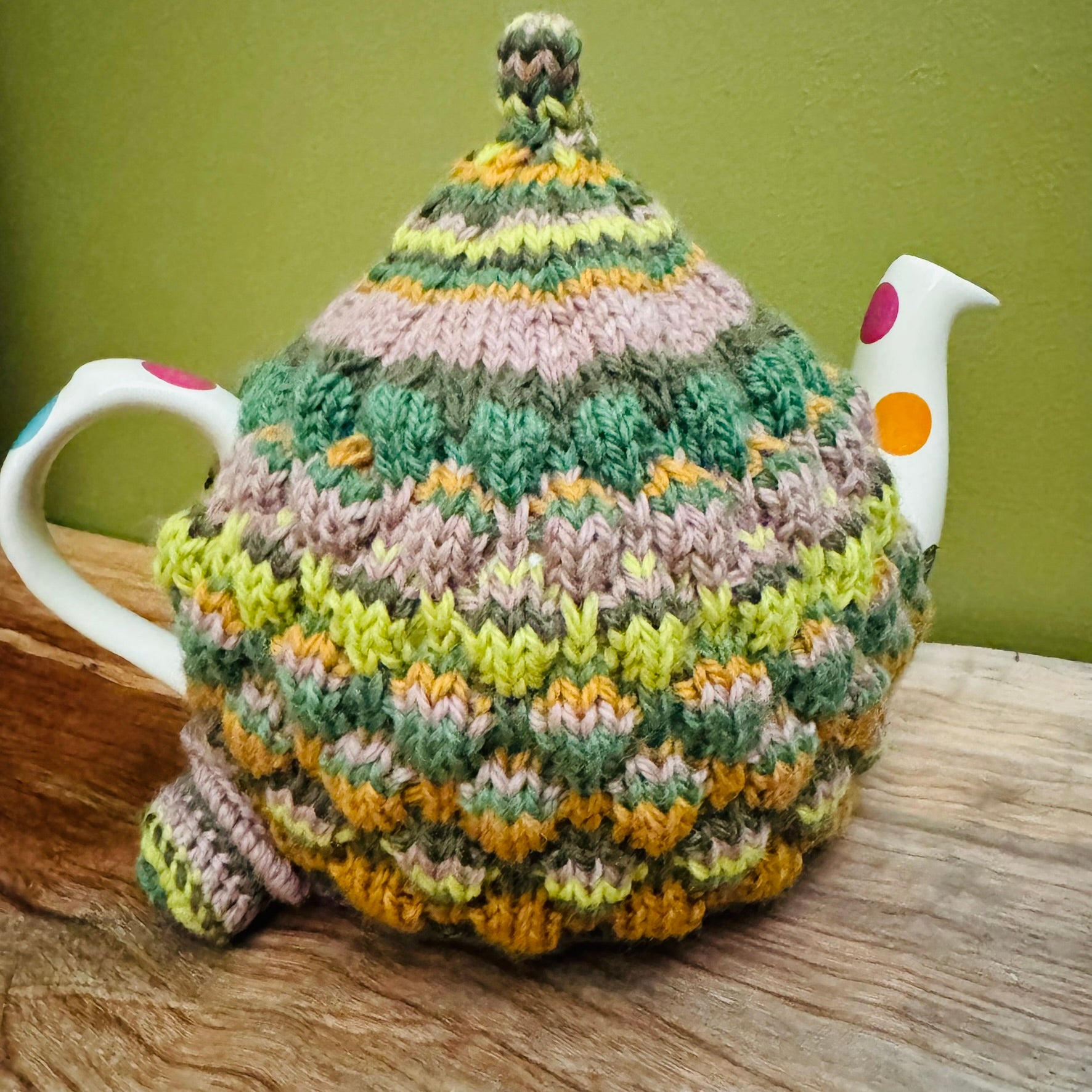 Teapot Cosy - Earthy tones - 100% wool V.2