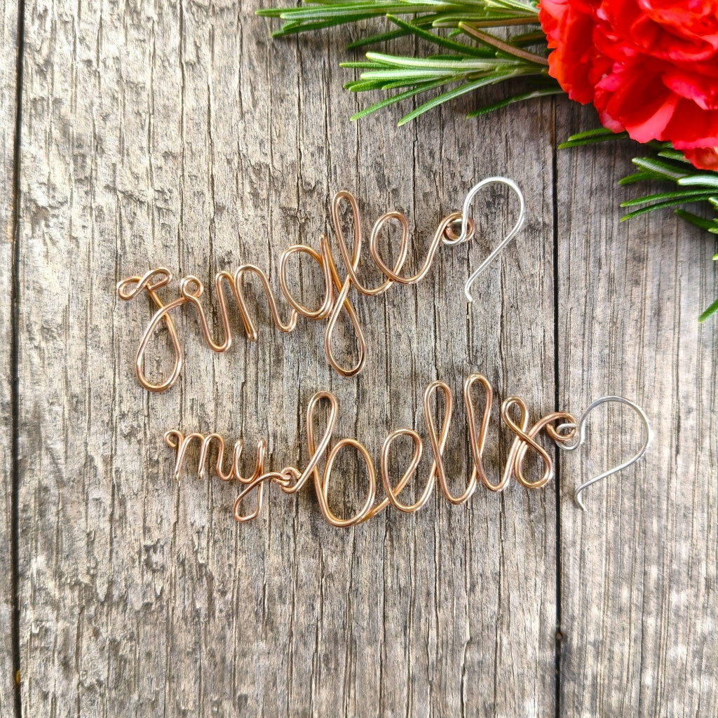 PRE-ORDER | Jingle My Bells Christmas Earrings | sterling silver / copper