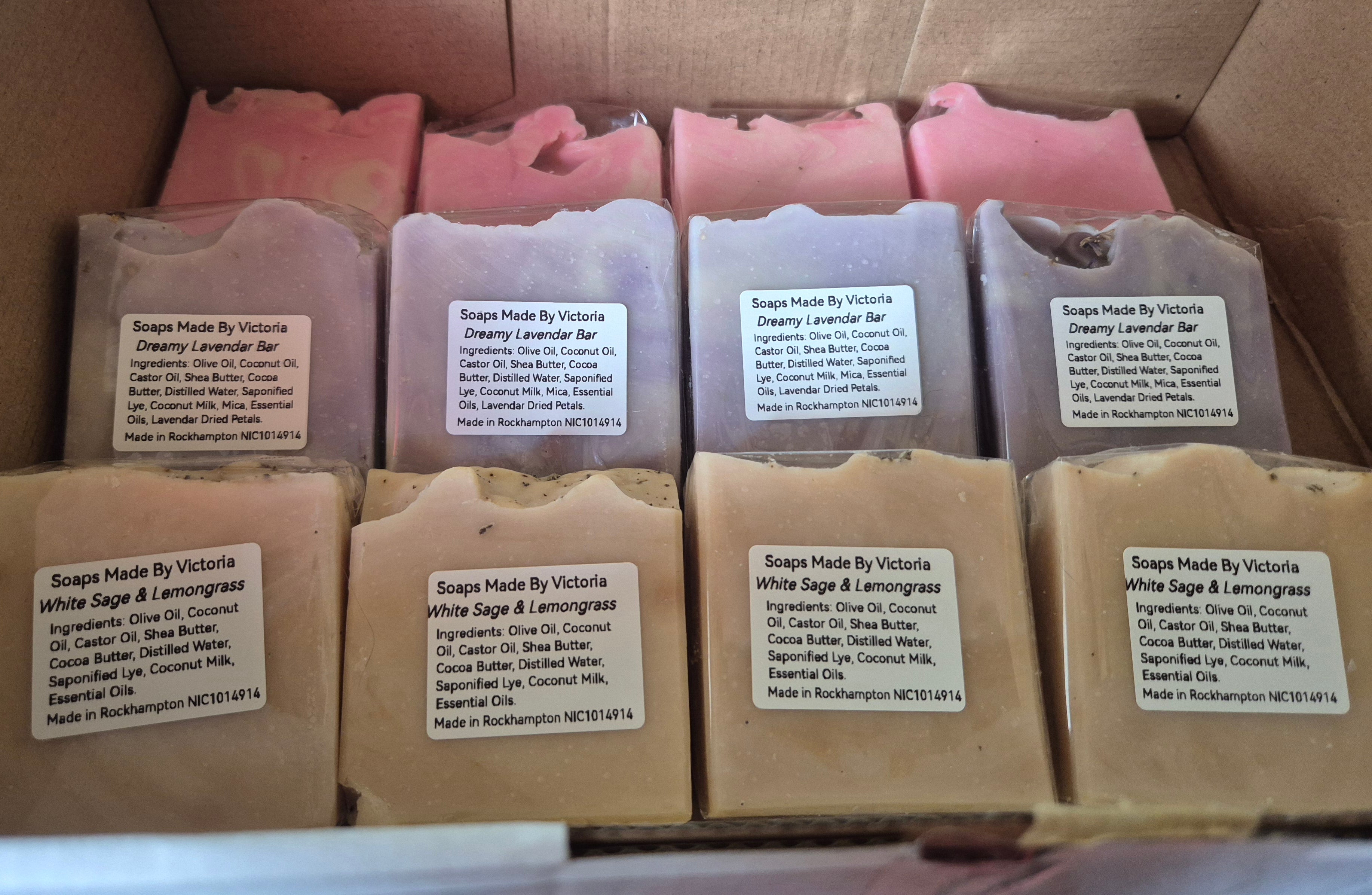 8 x Wholesale Natural Handmade Artisan Soap Bars