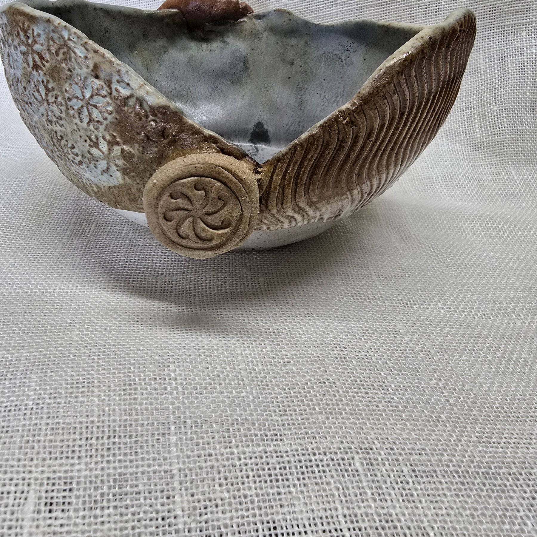 Frozen winter scene bowl